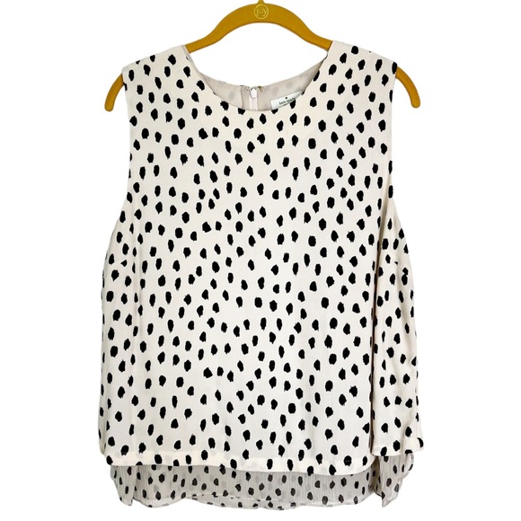 kate spade Tops - Kate Spade Polka Dot Sleeveless Layered Blouse Women’s Sz XL